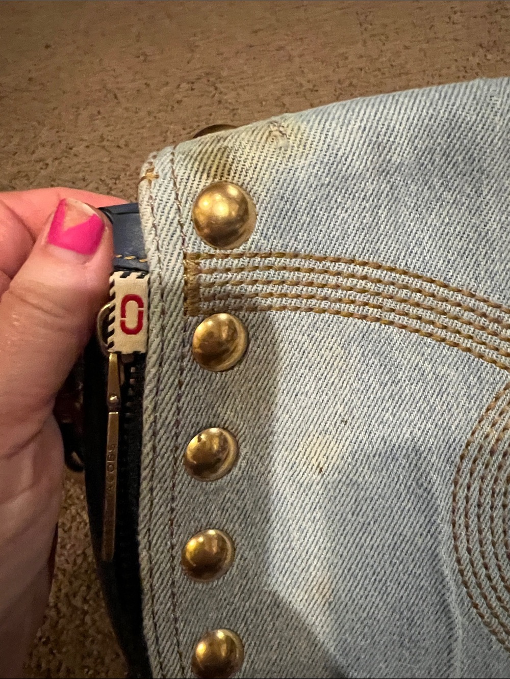 Marc Jacob Nomad Crossbody Denim Bag denim Jean **see pictures - Picture 15 of 16